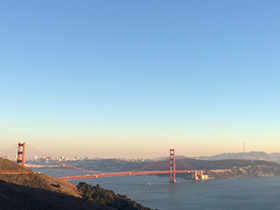 Marin Headlands Golden Gate Bridge View